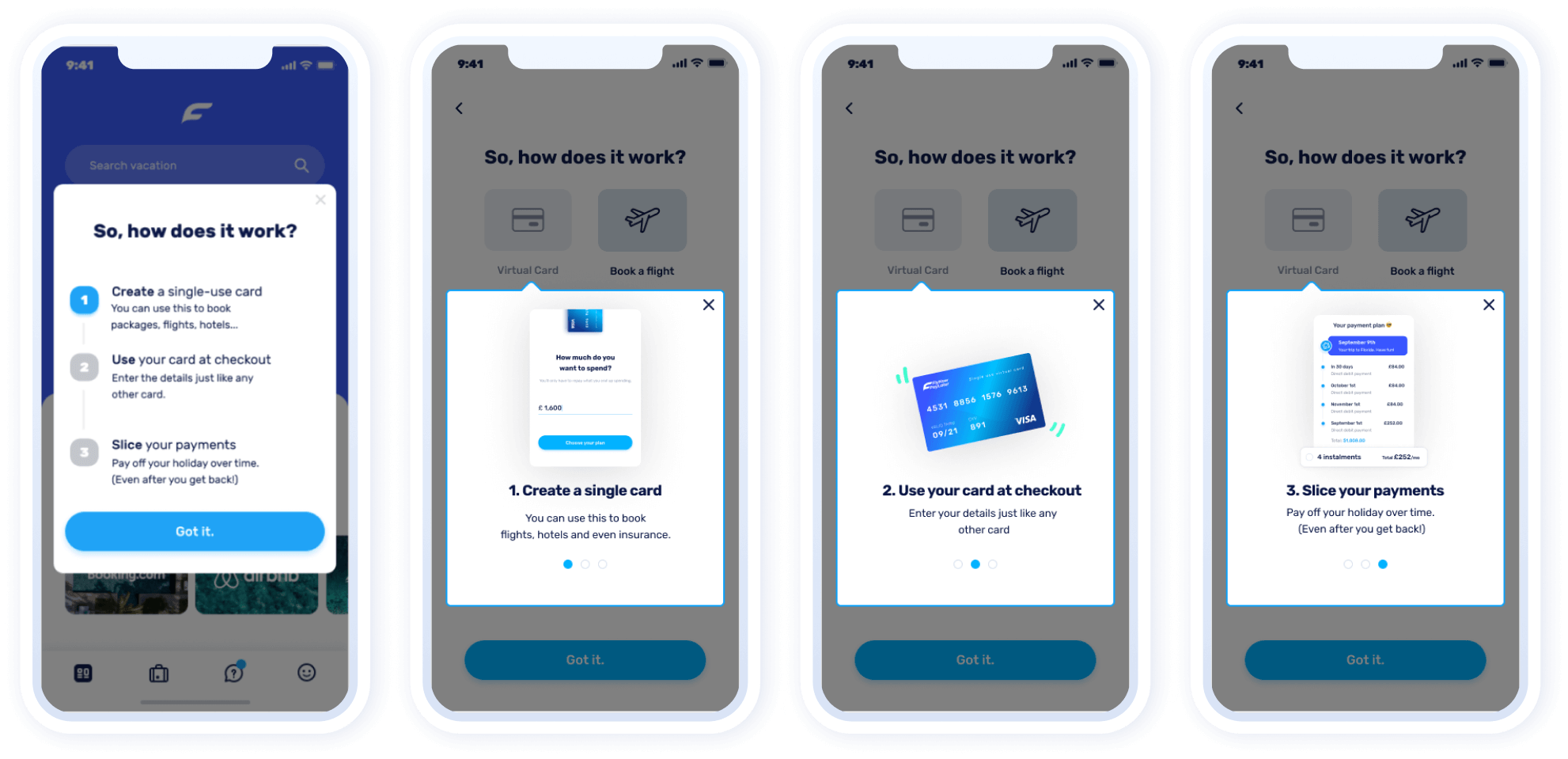 How it works screen